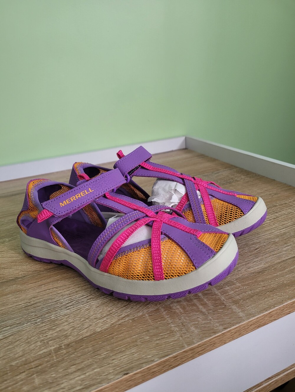 Merrell Dragonfly Strap Sandals Big Kids Youth 7 Women's 7/38 NWOT
